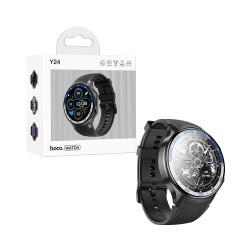 Smartwatch Hoco Y24 Amoled Smart Sports 1,43" (versão de chamada) Preto Smartwatch Hoco Y24 Amoled Smart Sports 1,43" (versão de chamada) Preto